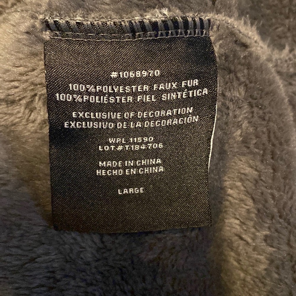 32 Degrees Heat Large Gray Faux Fur Zip Up - Picture 5 of 5